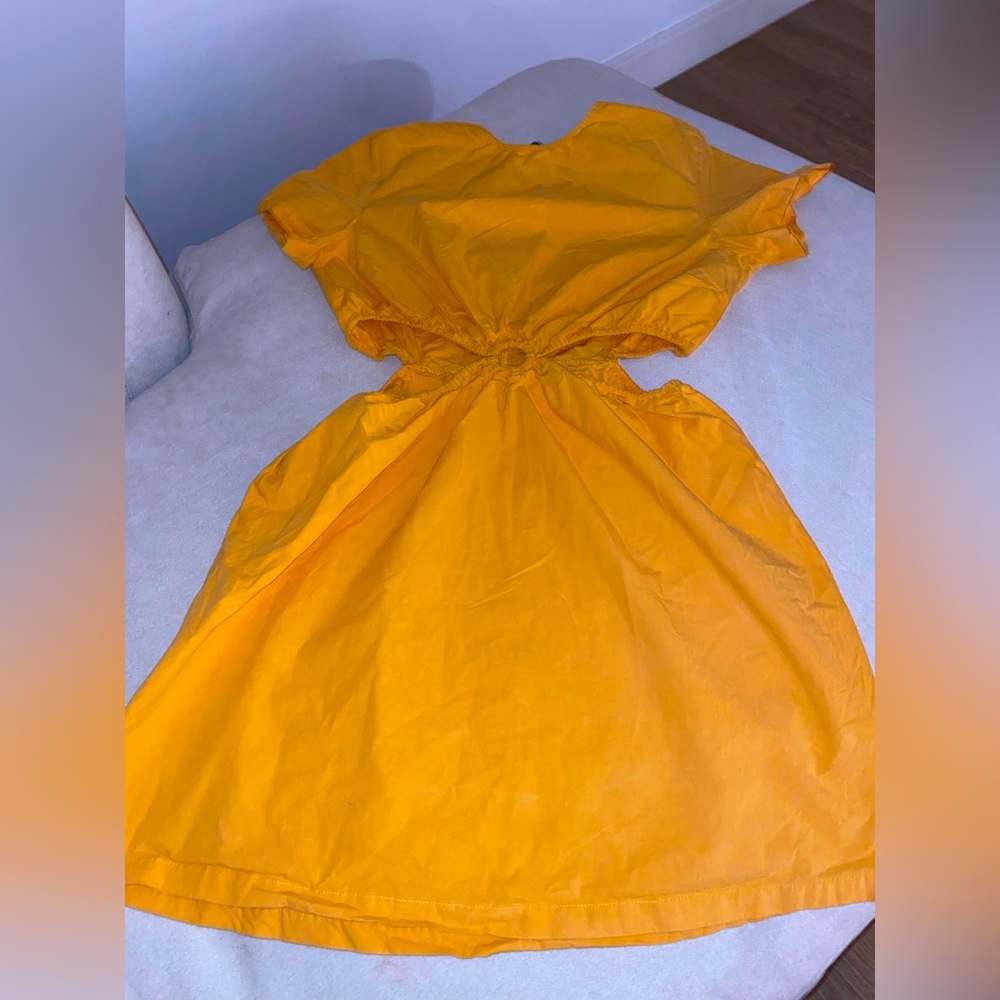 Worn once beautiful girl orange dress -Zara size 13/14
